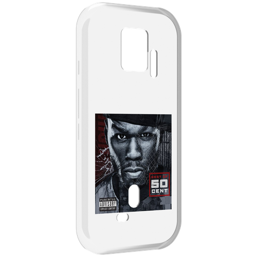 Чехол MyPads 50 Cent - Best Of для ZTE Nubia Red Magic 7S Pro задняя-панель-накладка-бампер