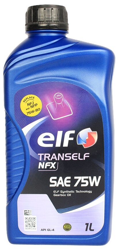 Трансмиссионное масло ELF TRANSELF NFX 75W CL-4 1л