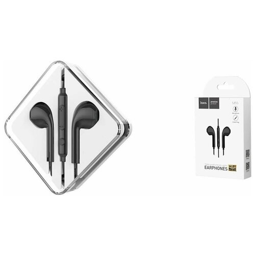Наушники HOCO M55 Memory sound wire control earphones with mic черная 55000₽
