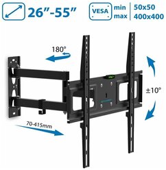 Настенный кронштейн для Led/lcd телевизоров Tuarex ALTA-406 Black .