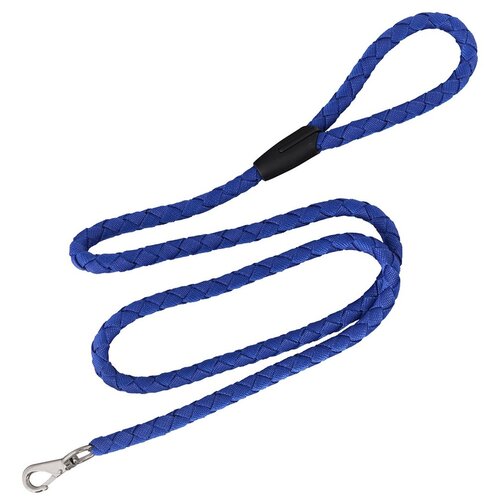 Поводок для собак Мультидом Плетенка 1.5 м 2.4 мм синий