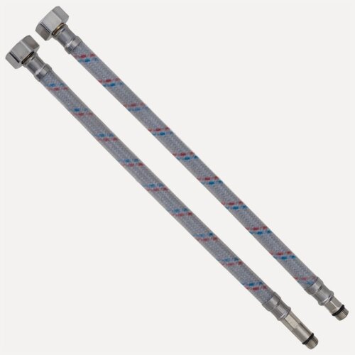 Изображение товара Подводка для воды М10-1/2"х1 м, пара, латунь, полимер, AquaLine