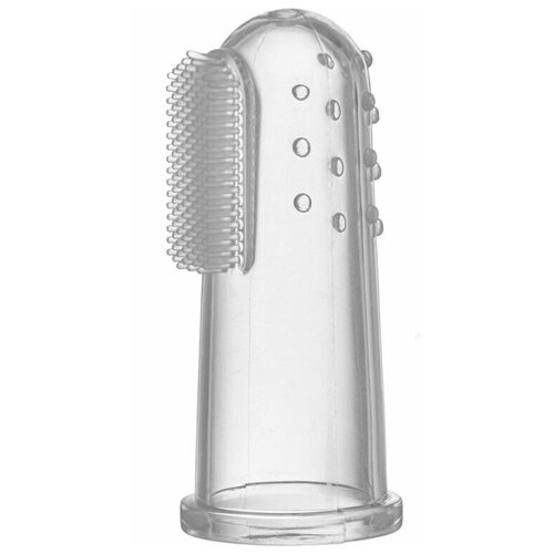 Зубная щетка-напалечник DR. BROWN'S силиконовая, с футляром для хранения