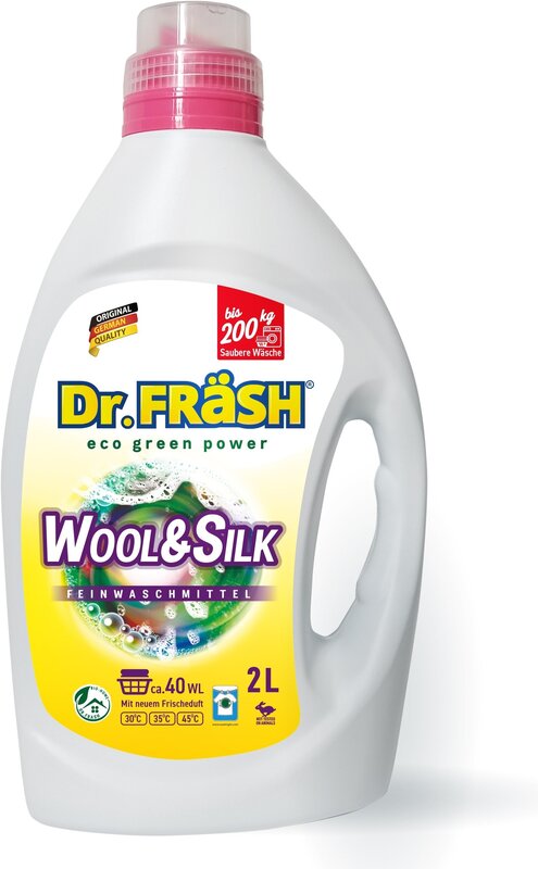 Dr.FRASH Гель для стирки деликатных тканей Wool&Silk 2 л,40 стирок