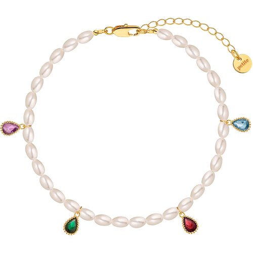 Браслет на ногу PETITE PERLE, латунь