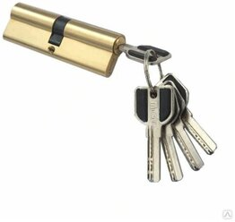 Цилиндровый механизм MSM, латунь перфо ключ-ключ C70 мм (35x35) PB (Полированная латунь)
