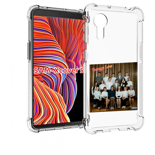 Чехол MyPads Teenage Love LIZER для Samsung Galaxy Xcover 5 задняя-панель-накладка-бампер