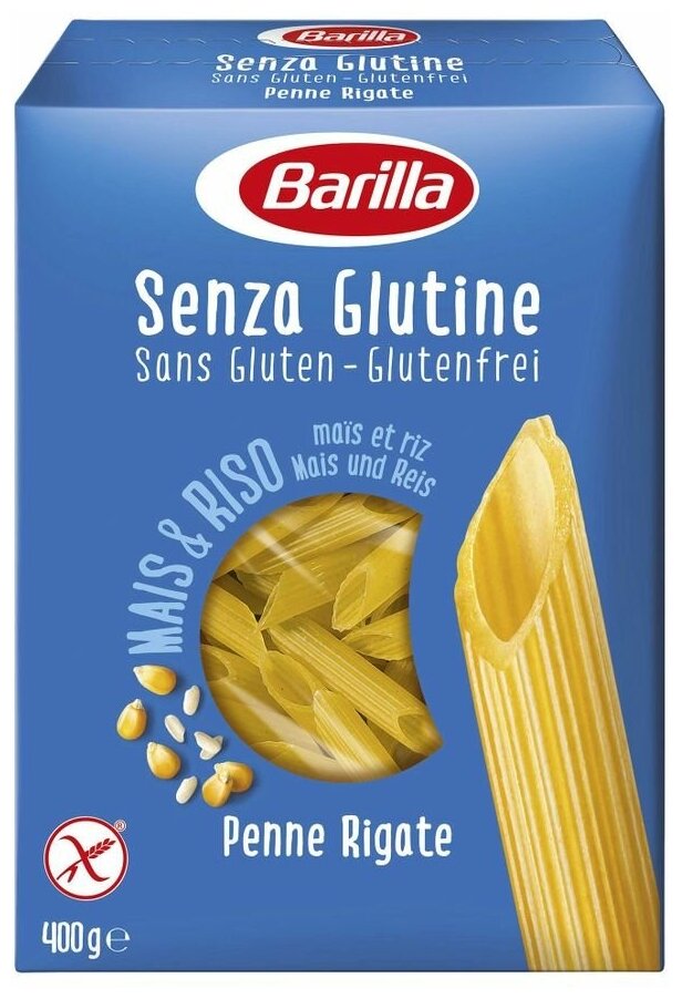 Макаронные изделия Barilla Penne Rigate без глютена, 400 г