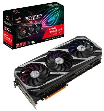 Видеокарта ASUS Radeon RX 6700 XT 12288Mb GAMING OC (ROG-STRIX-RX6700XT-O12G-GAMING)