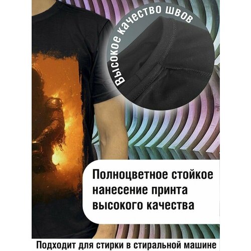 фото Футболка будь на стиле, хлопок, размер xl, черный