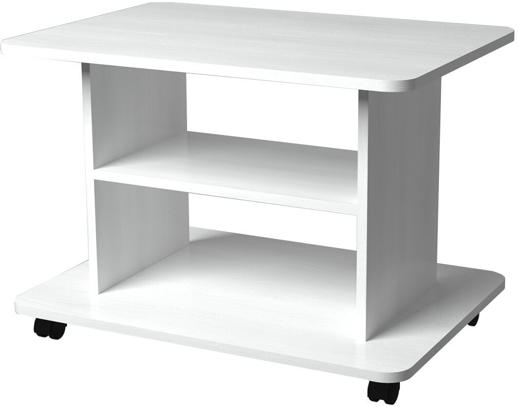 Журнальный стол Hoff Купер, 70х50х50 см, цвет белый поры дерева