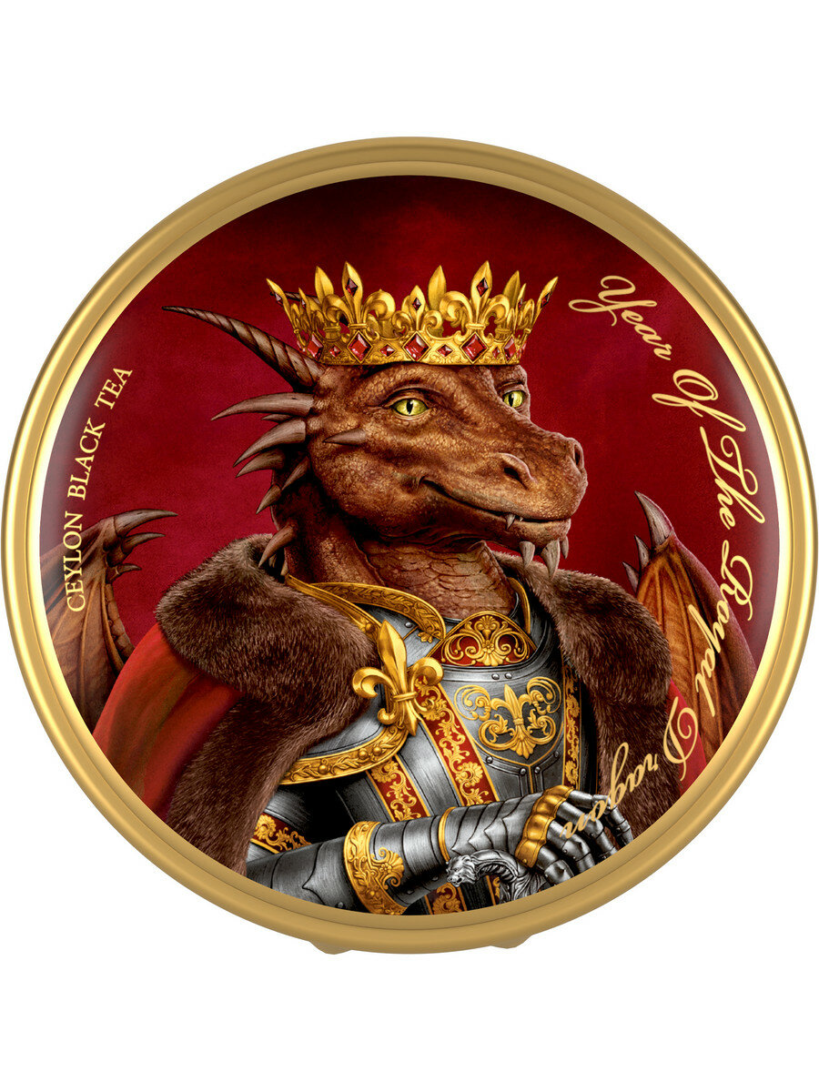 Чай Richard "Year of the Royal Dragon" чёрный листовой, 40 г, король - фотография № 1