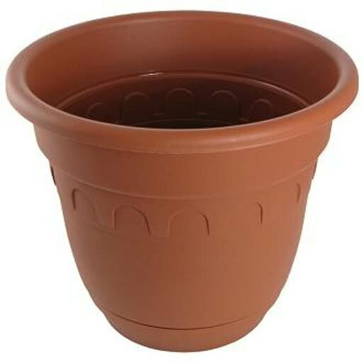 Горшок Колывань Martika 045л с поддоном диаметр 11см цвет терракот