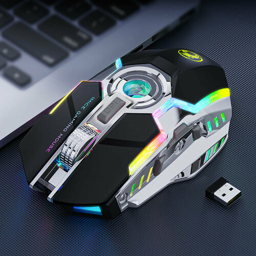 Беспроводная мышь Pro Gam 2024 с аккумулятором и LED подсветкой бесшумная 160000₽