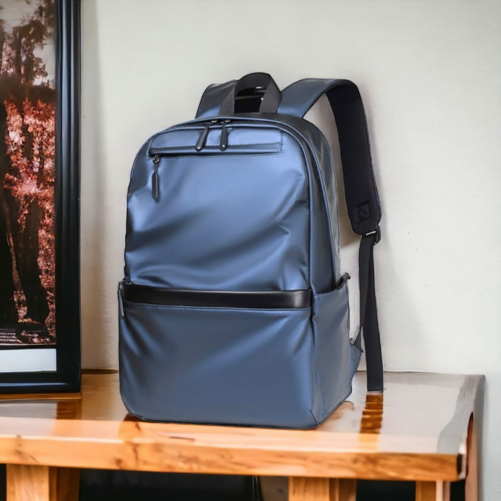 Рюкзак городской мужской/школьный синий / Сумка для путешествий / Спортивный рюкзак/ручная кладь синий
