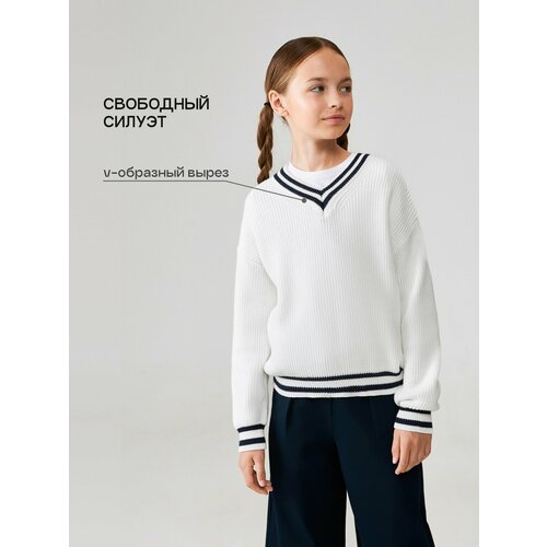 фото Джемпер acoola, размер 134, молочный