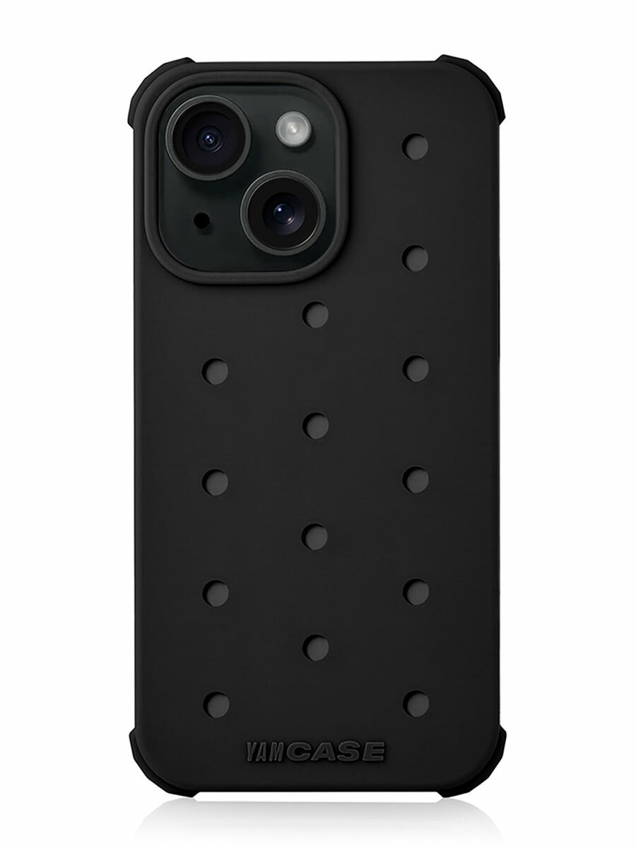 Чехол на iPhone 14 с принтом для jibbitz crocs — фото 1