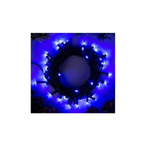 фото Нить eco. ip20, 5 м, н. т. led-50-220v, 8 режимов, синий 3556766 luazon lighting