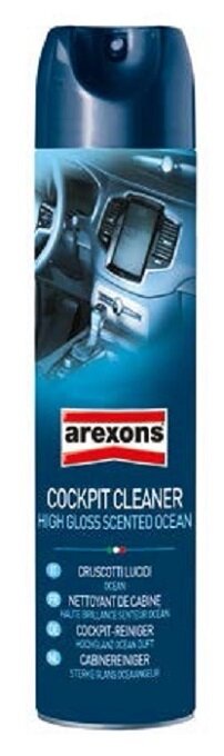 35010/5422 AREXONS Cockpit Cleaner - Ocean. Полироль для чистки и защиты панели приборов, глянцевая (аэрозоль). Морской бриз. 600 мл