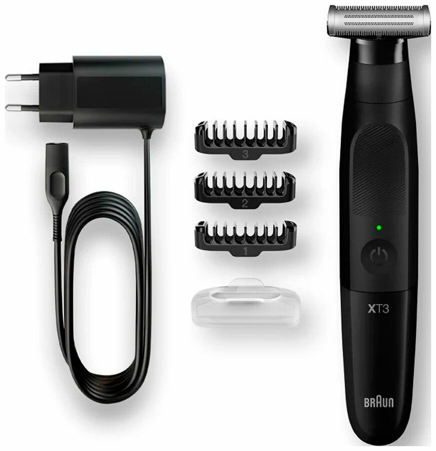Триммер для волос BRAUN XT3100, 3 насадки, черный (тип 5590)