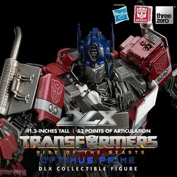 Трансформеры Hasbro Игрушка Threezero Transformers Rise Of The Beasts DLX Optimus Prime 11,2 дюйма (28,5 см)