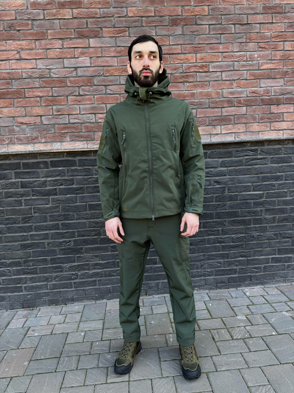 Тактический костюм Softshell олива — фото 1