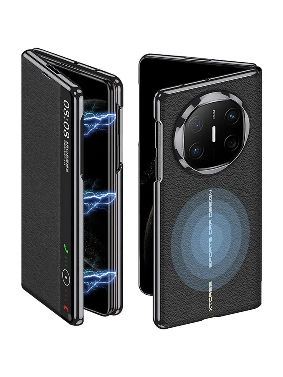 Кожаный чехол, совместимый с Huawei Mate X6