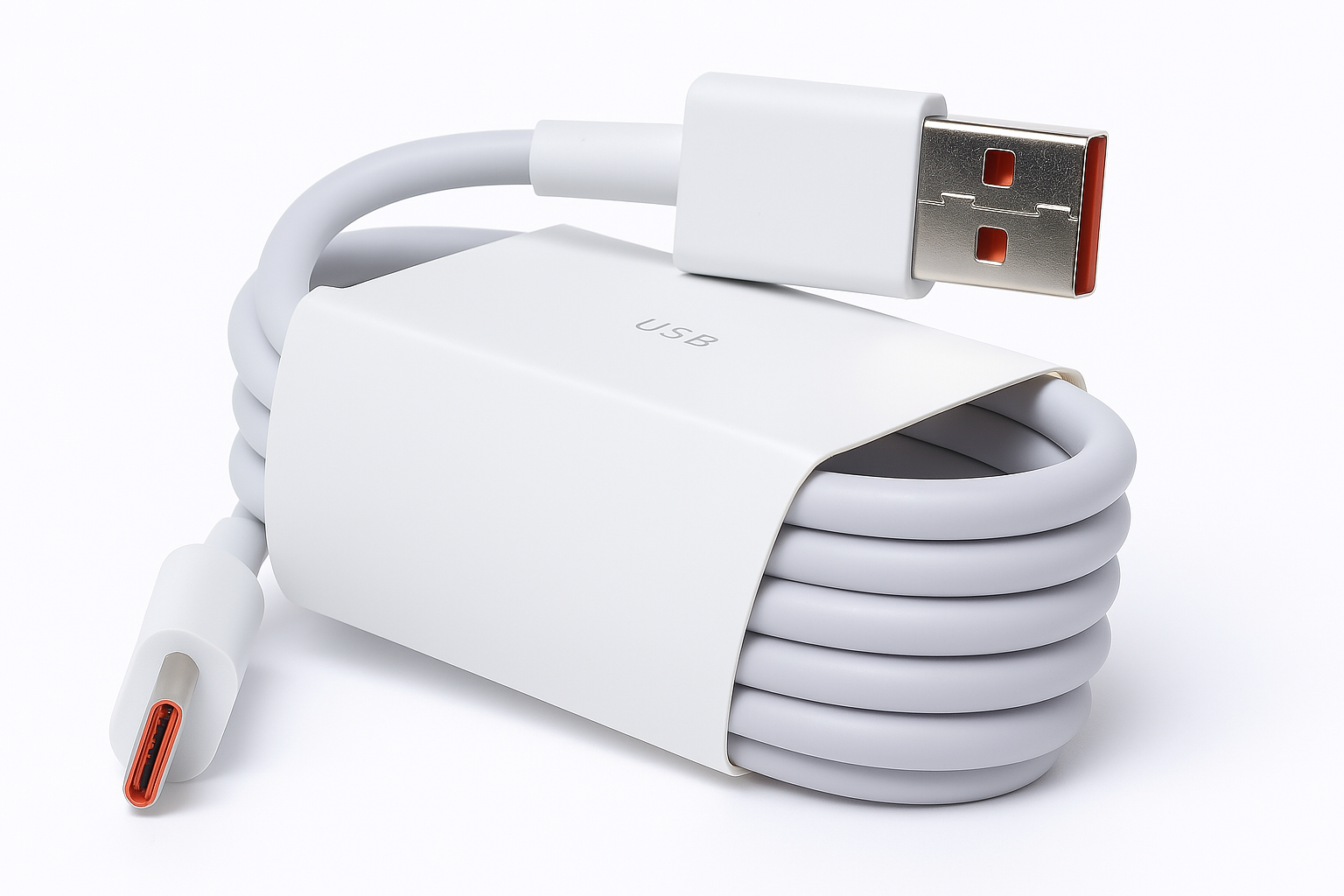 Кабель для зарядки Xiaomi Ebi, USB Type-C, оригинальный, 6A, 40 см, белый