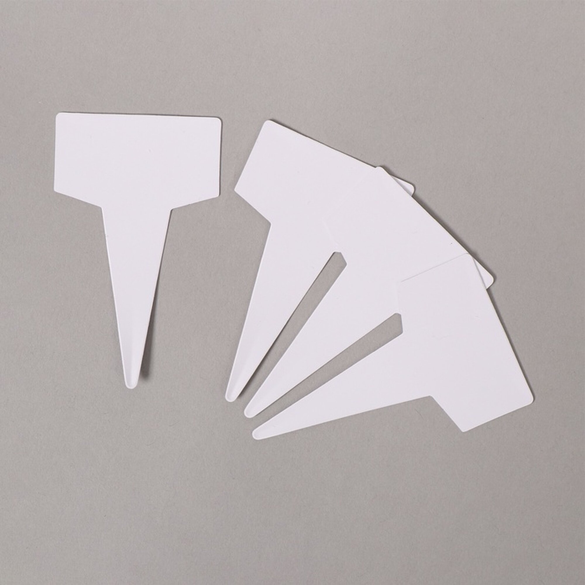 Таблички садовые для маркировки растений 7 см набор 20 шт пластик белые Greengo