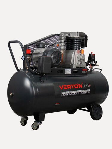 Изображение товара Компрессор ременной Verton Air AC-200/700R (380/50 В/Гц, масл. рем.700л/м,200л,10б,4,0кВт,2800об/мин, италь. тип.)