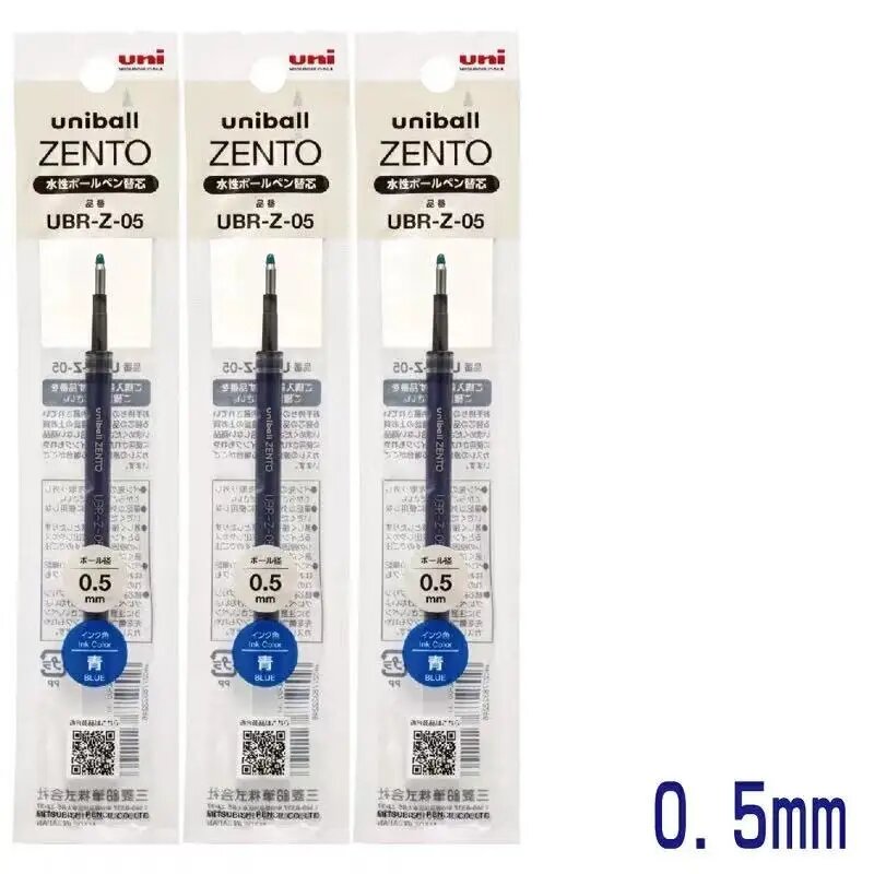 Стержни Uni Ball ZENTO UBR-Z-0.5 Синий 3шт