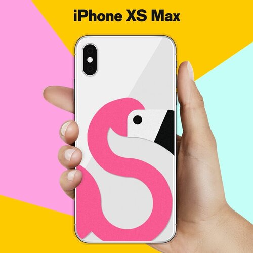 Силиконовый чехол Фламинго на Apple iPhone Xs Max силиконовый чехол фламинго на apple iphone 11