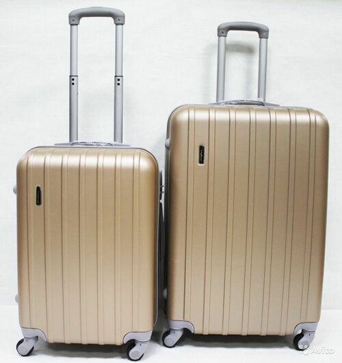Комплект чемоданов Feybaul, размер M/L, золотой