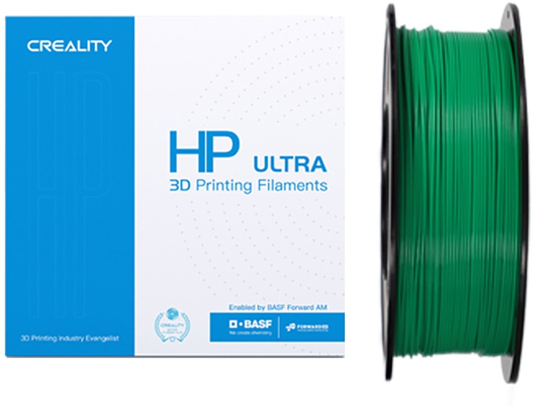 HP ULTRA PLA пластик для 3Д принтеров CREALITY зеленый 1.75mm, 1кг