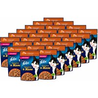 FELIX SENSATIONS для взрослых кошек с курицей в желе с морковью (75 гр х 26 шт)