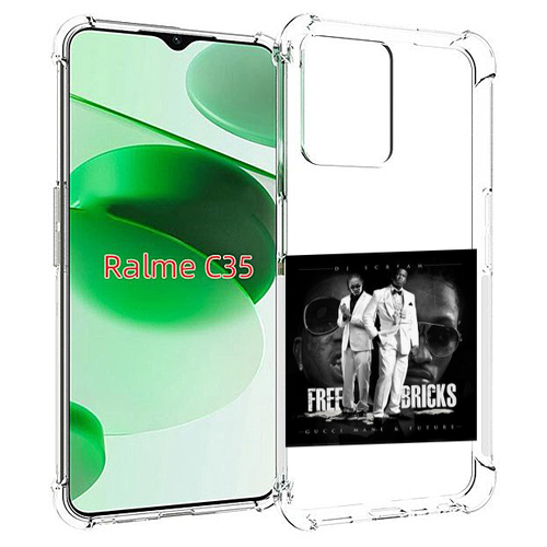 Чехол MyPads Gucci Mane & Future - Free Bricks для Realme C35 / Narzo 50A Prime задняя-панель-накладка-бампер