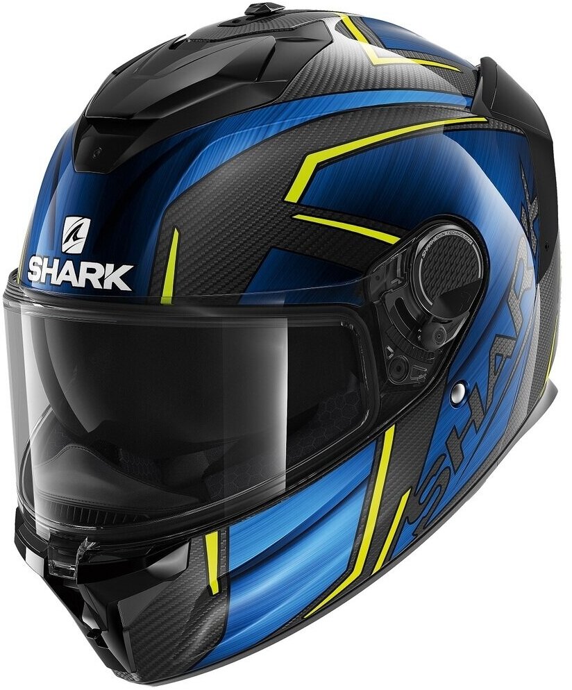 Мотошлем интеграл SHARK SPARTAN GT CARBON KROMIUM Black/Blue, L