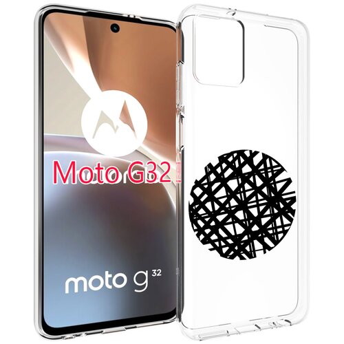 Чехол MyPads круглая-абстракция для Motorola Moto G32 задняя-панель-накладка-бампер чехол mypads абстракция графити для motorola moto g32 задняя панель накладка бампер