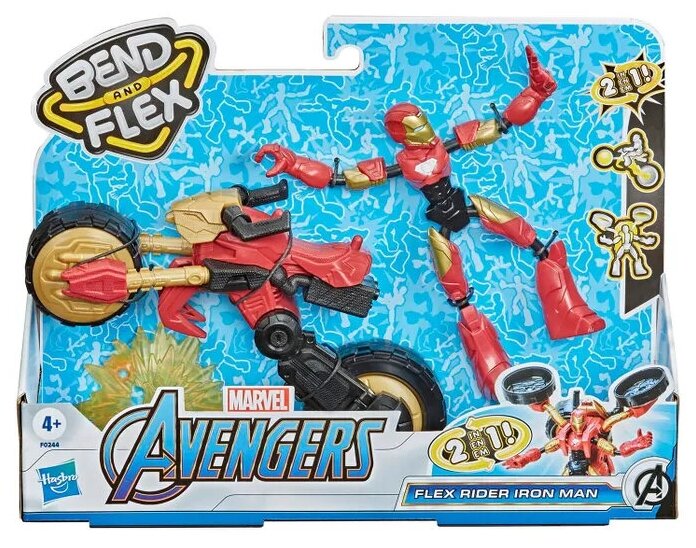 Набор игровой Hasbro (Marvel) Бенди Железный человек на мотоцикле F0244