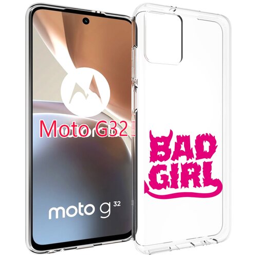 Чехол MyPads плохая девочка для Motorola Moto G32 задняя-панель-накладка-бампер