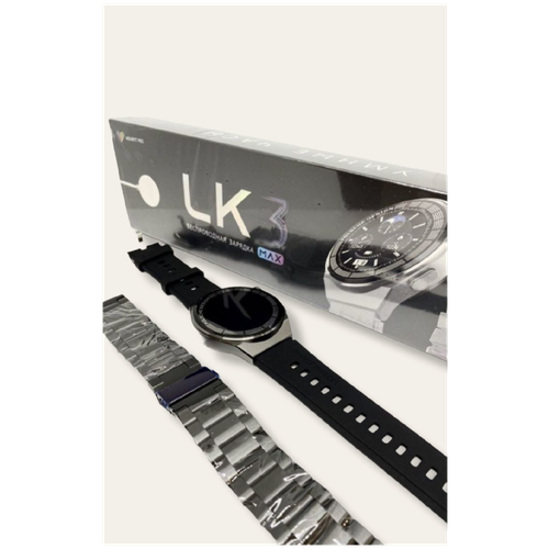 Умные часы LK 3 MAX Смарт-часы AMOLED Bluetooth/NFC/SPORT/Умные звонки Совместимость (Android  iOS) / черный (Black)