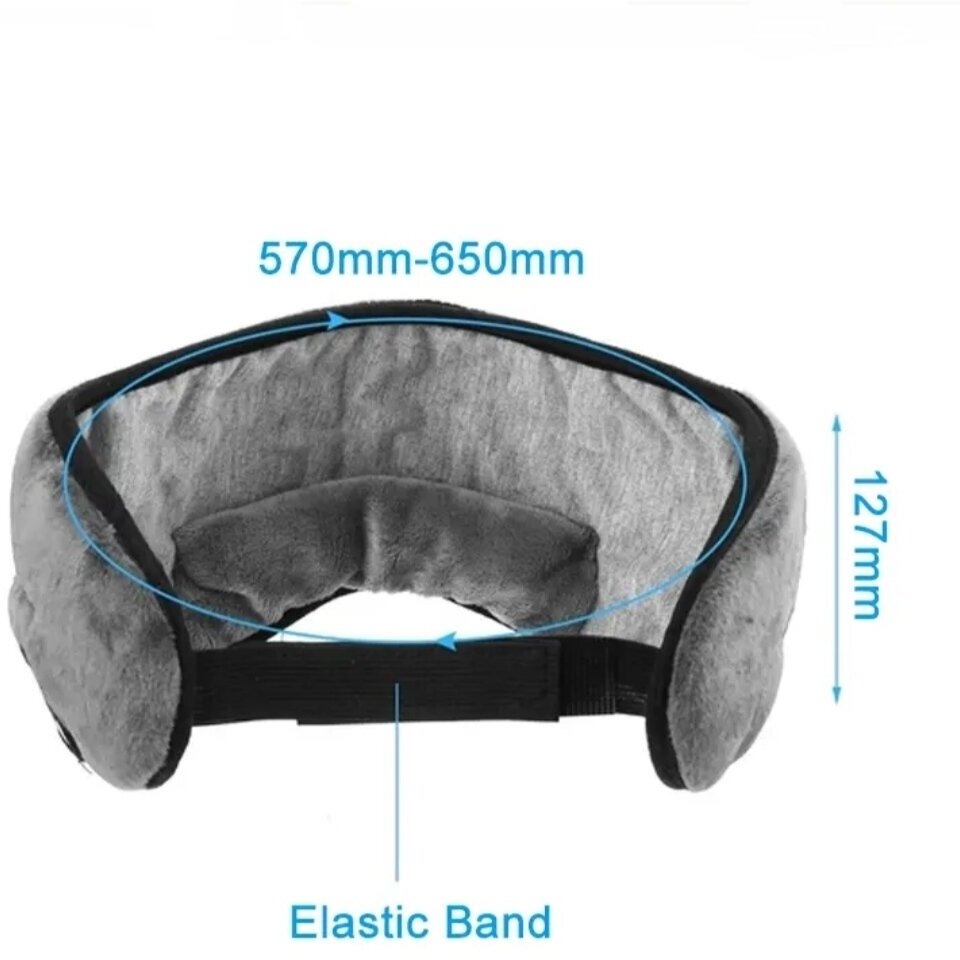 Беспроводные наушники для сна с микрофоном Маска для глаз Bluetooth повязка на голову HORO - Wireless Music Goggles "HR-01"