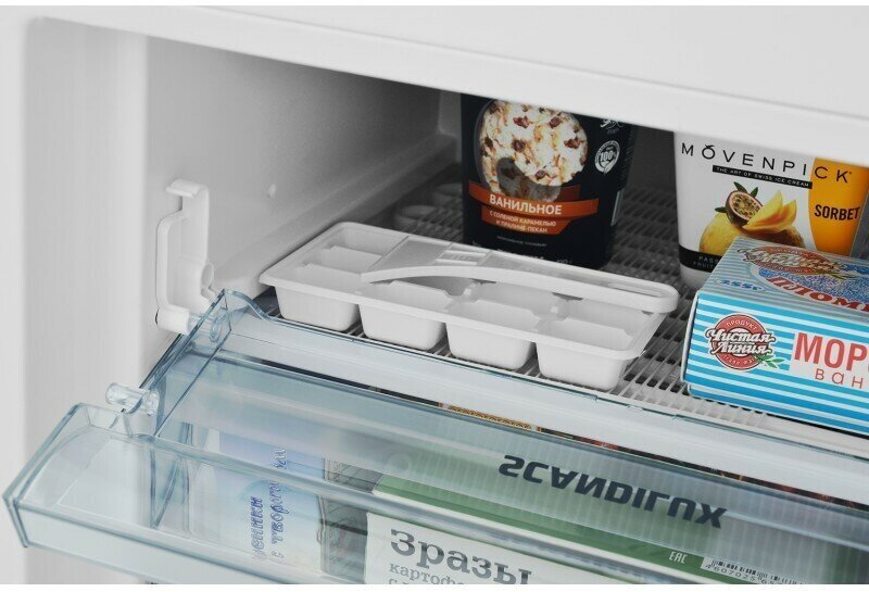 Встраиваемый холодильник SCANDILUX белый - фото №13
