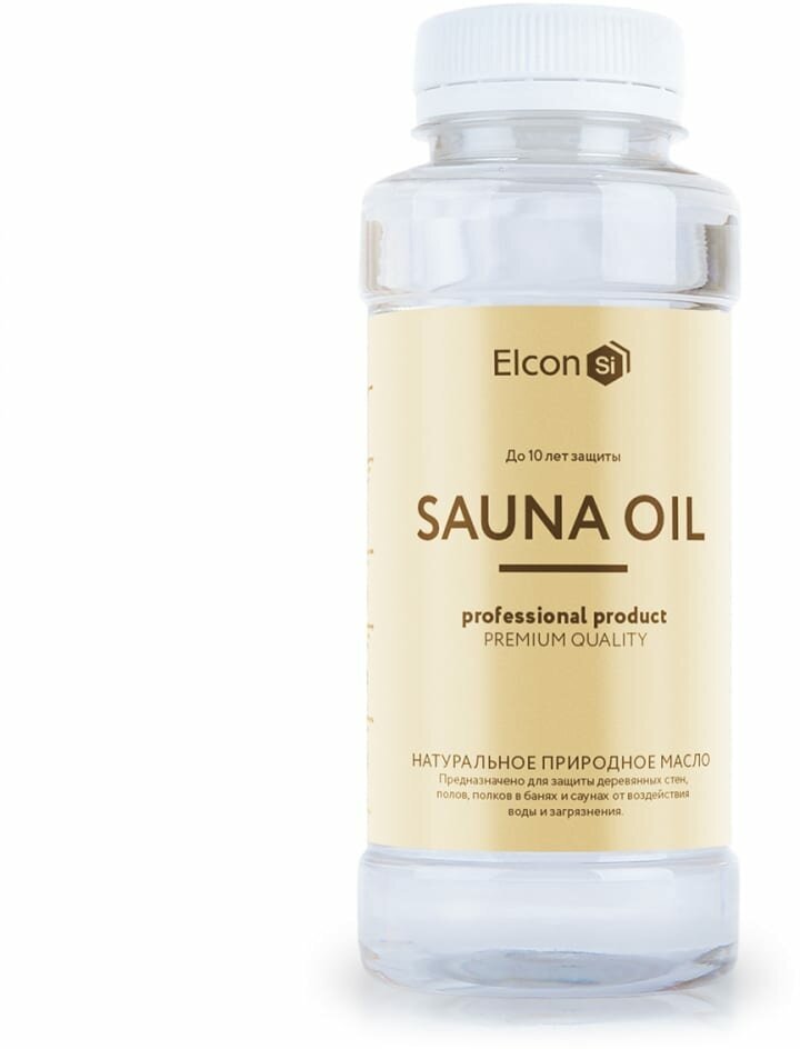 Elcon Масло для дерева/ масло по дереву/ масло для полка Sauna Oil, 0,25 л, 00-00002954