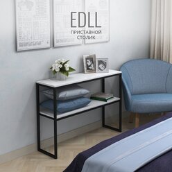 Тумба под телевизор EDLL Loft, белый, туалетный столик, 100х75х30 см, Гростат