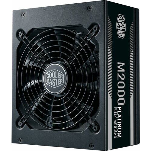 Блок питания Cooler Master ATX 2000W M2000 80+ platinum (24+8+4+4pin) APFC 140mm fan 12xSATA Cab Manag RTL блок питания cooler master atx 450w mwe white v2 80 24 4 4pin 120 mm fan 6xsata rtl