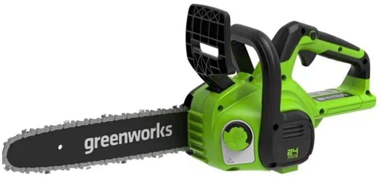 Цепная пила аккумуляторная Greenworks G24CS25 24V (25 см) аккумуляторная c АКБ 2АЧ и ЗУ, арт. 2007707UA