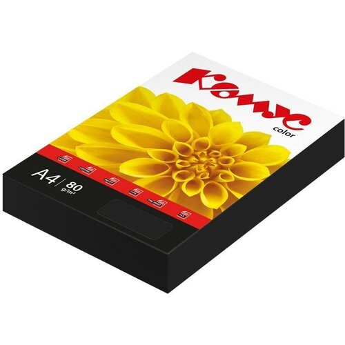 Комус A4 Color черная интенсив (619984) 80 г/м², 50 л, черная