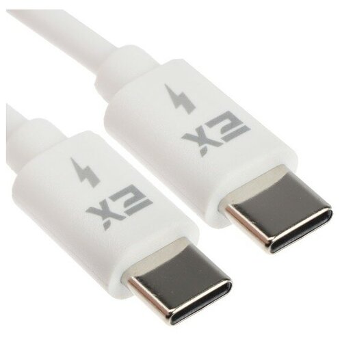 Кабель Exployd EX-K-1140, Type-C - Type-C, 3 А, 1 м, белый аксессуар exployd rash usb type c 5a 25w 1m white ex k 1142