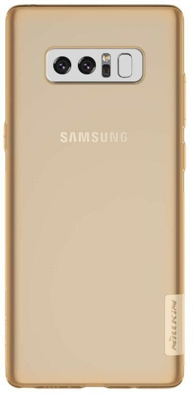 Накладка силиконовая Nillkin Nature TPU Case для Samsung Galaxy Note 8 N950 прозрачно-золотая